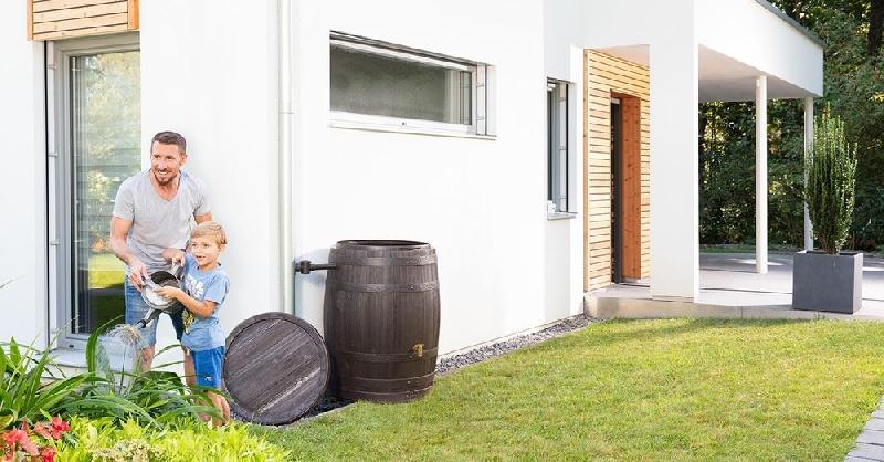 Cuve tonneau vino - brun - 400 litres - Cuves à eau robustes_4