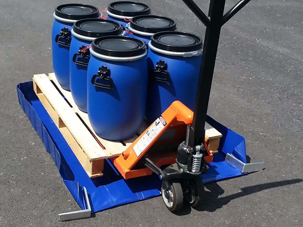 Bacs de rétention souples autoportants ou avec équerres - 45 à 85000L sur mesure - Fabrication française_4
