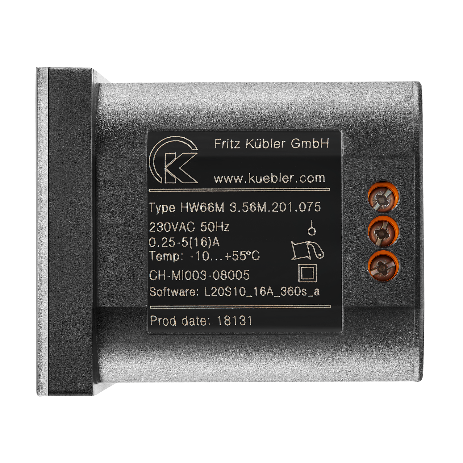 Compteur double énergie/horaire HW66 - 48x48 mm - IP65 - LED - Alimentation 115/230 VCA_4