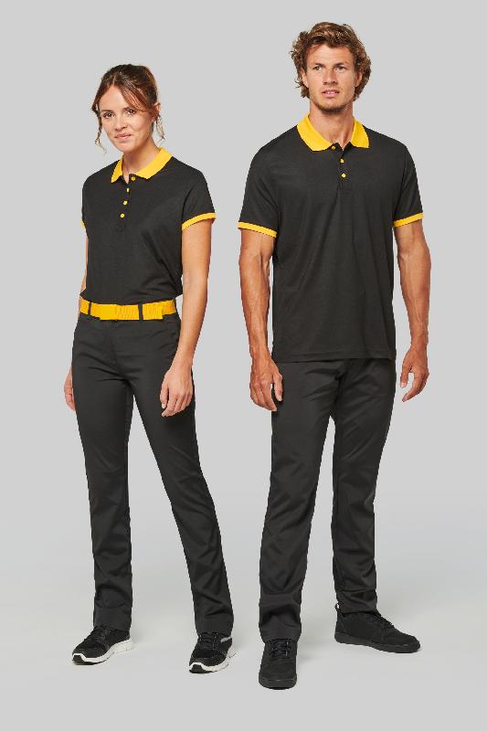 Polo piqué performance femme - 100% polyester - Réf : PA490 - Marque PROACT - Maille Cool Plus - Coupe cintrée_4