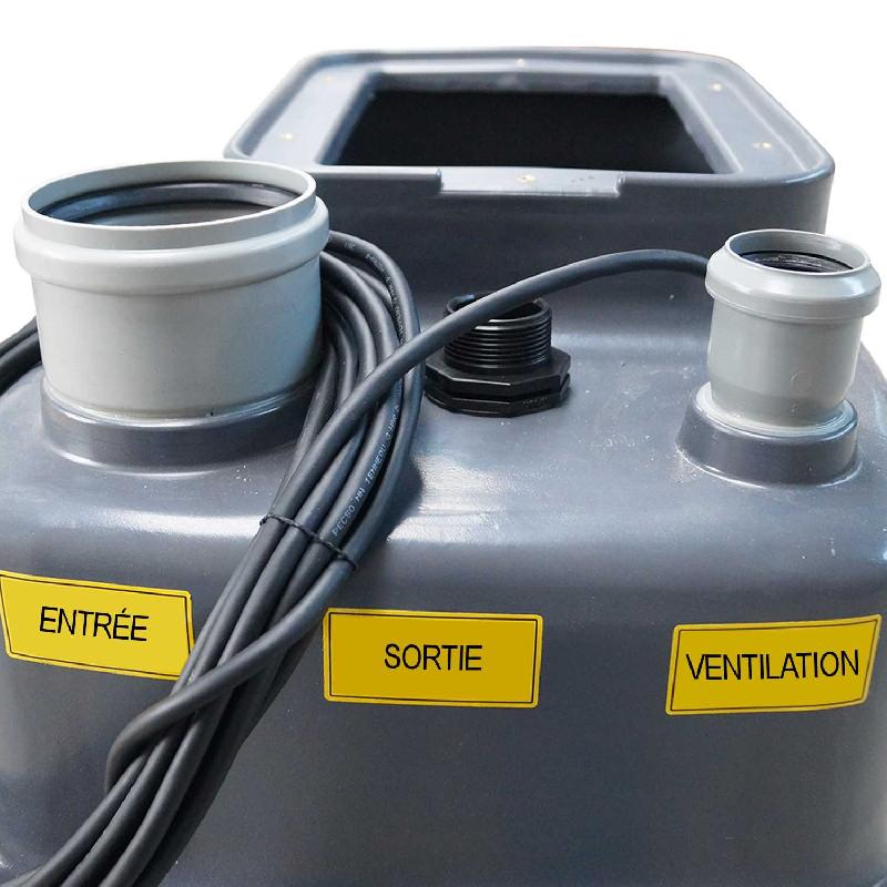 Kit Station de Relevage Pedrollo SAR 100L ZXM 1A/40 - 220V - Débit 15 m3/h - Flotteur intégré et accessoires complets_4