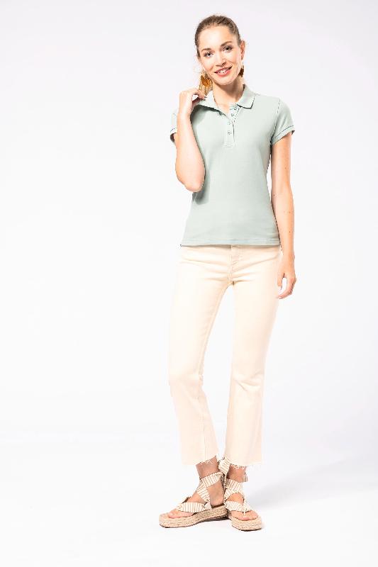 Polo piqué Bio manches courtes femme - Réf: K210 - Kariban - 100% coton biologique_4