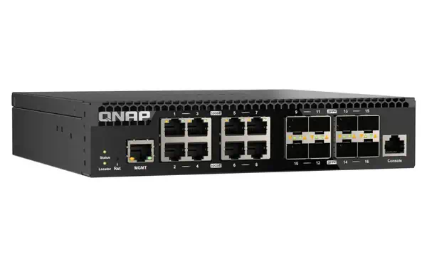 QNAP QSW-M3216R-8S8T commutateur réseau Géré L2/L3 10G Ethernet (100/1000/10000) 1U Noir_4