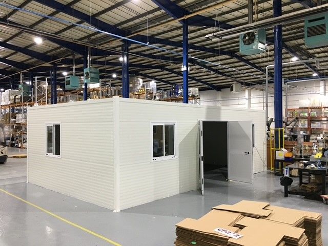 Cabine industrielle modulaire en kit - ossature 100% acier galvanisé - bâtiment prêt à monter_4
