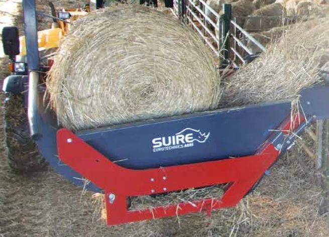 Dérouleuses pailleuses à peignes DF-P / DALM-P / DM-P - Eurotechnics Agri - balles rondes jusqu'à 1,80 m - projection 5 à 7 m_4