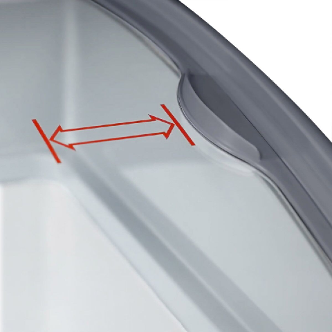 Congélateur bahut avec vitre coulissante -  -18 °c à -23 °c - couleur gris_4