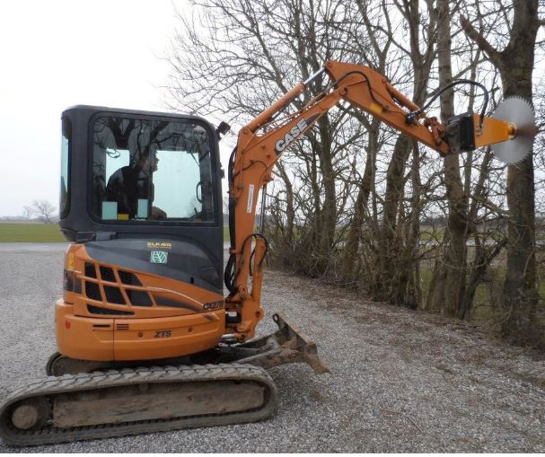 Lamier pour brise-vent avec vitesse de travail jusqu'à 1.5 km/h