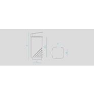 Poubelle publique Up22t - corbeille Mielek T - Novatilu - 65 litres_4