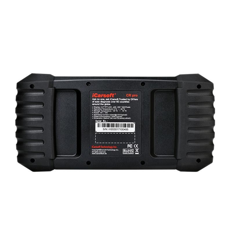 Valise diagnostic automobile multimarques iCarsoft CR PRO OBD2 – Écran 4 pouces, mise à jour gratuite et compatibilité 40 marques_4