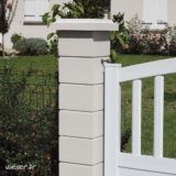 Chapeau de pilier plat double couronnement - chapeau de poteau - weser - 32 x 32 x 7 cm à  50 x 50 x 6 cm_4