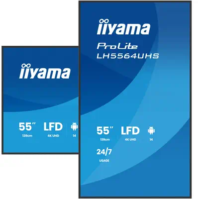 Iiyama LH5564UHS-B1AG àÉcran d'affichage dynamique àÉcran plat de signalisation numérique 139,7 cm (55_4