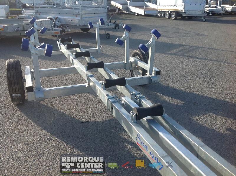 Chariot de manutention SW1400MA - SUN WAY - remorque cassante - 1 essieu - PTAC : 1700Kg - MAXI4_4
