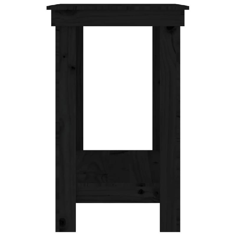 Vidaxl banc de travail noir 80x50x80 cm bois de pin massif 822500_4