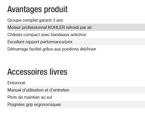 Perform 4500 TB UK - Groupe électrogène Kohler - Gamme Perform - Puissance max 4 kW - 230 V_4