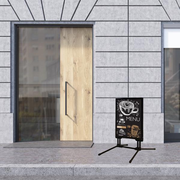 Panneau A1 (84 x 59.4 cm) à ressorts - Base métallique noire - Réf : 215320NR_4