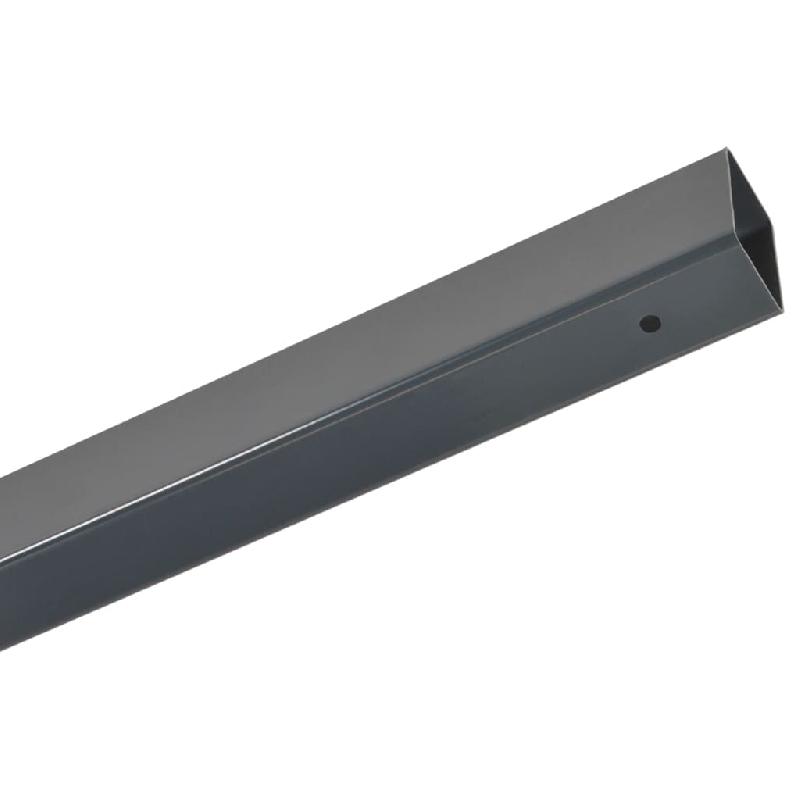 Vidaxl poteaux de clôture de jardin 20 pcs gris 200 cm acier 3196183_4