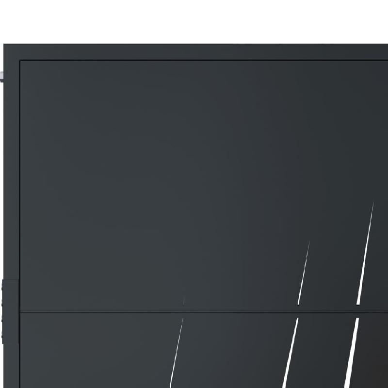 Vidaxl portail de jardin anthracite 105x155cm acier conception d'herbe 153169_4