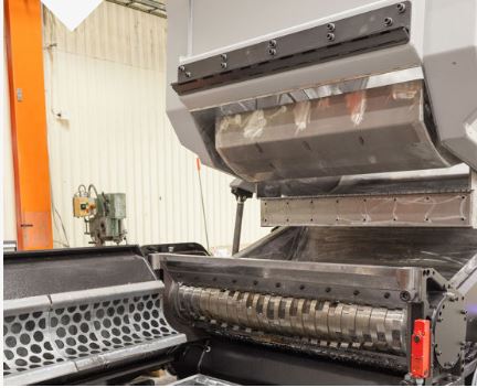 Déchiqueteurs industriels  - Thermoplastiques, IBC 1200L, Purges - Largeurs 800 et 1350 mm - Raptor FlexiPUSH_4
