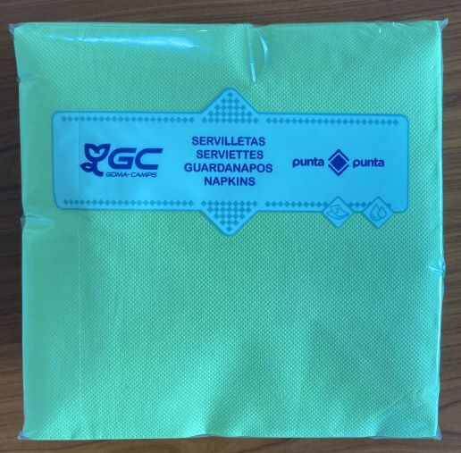 SERVIETTES 2PLIS gomacamps PUNTA&PUNTA 40x40 paquet de 100_4