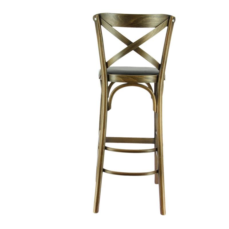 Chaise haute salle de restaurant Chinon - Marron_4