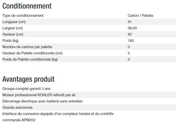 Technic 10000 A AVR C5 - Groupe électrogène Kohler - Monophasé - 10,30 kW - 230V - 50 Hz_4