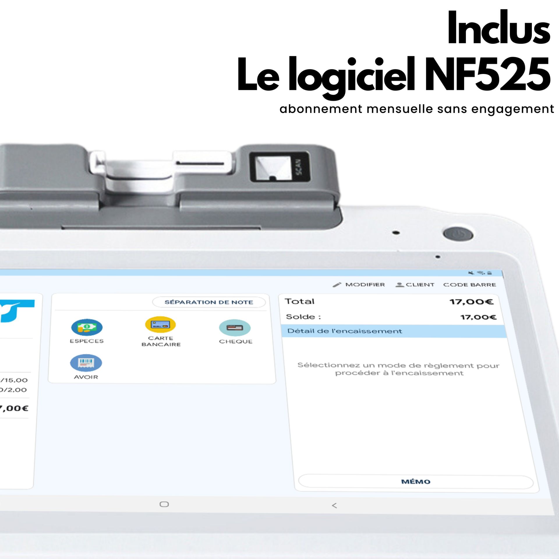 Caisse enregistreuse professionnelle pour commerces