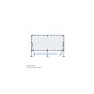 Structure de stand d'exposition en aluminium - Borney - sur pieds, modulable avec bâche tendue_4