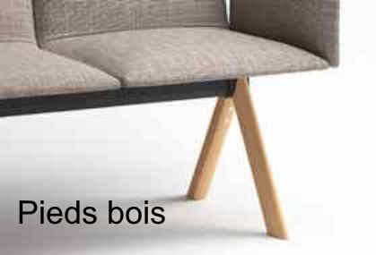 Siège d'accueil confort - SLAM-SOFT - système de poutres polyvalent avec assises carrées 55x55 cm_4