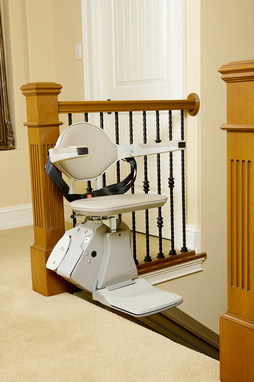 Fauteuil monte-escalier droit compact - Siège confortable pour intérieur et extérieur - Modèles ELAN et ELITE_4