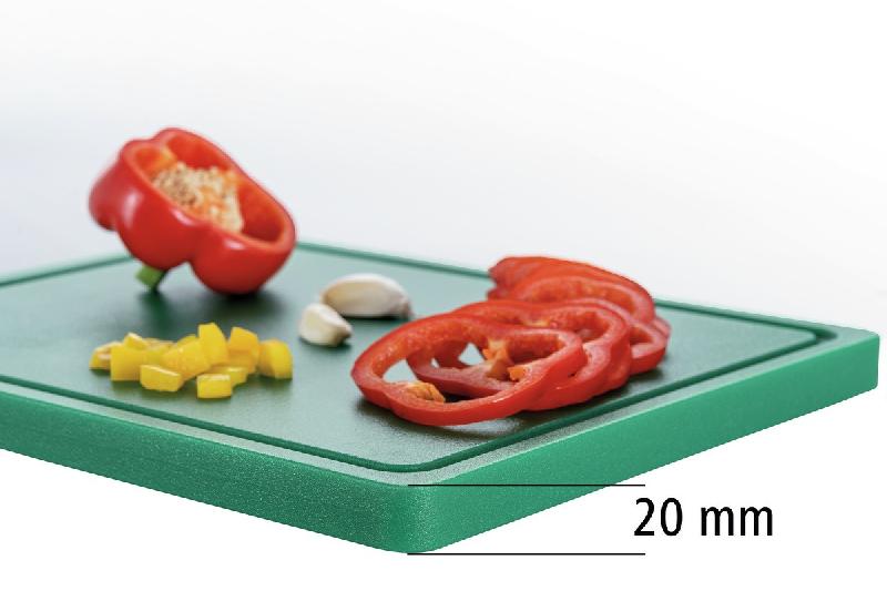 Planche à découper PRO 32x26 W-R A120528 Bartscher - Vert_4