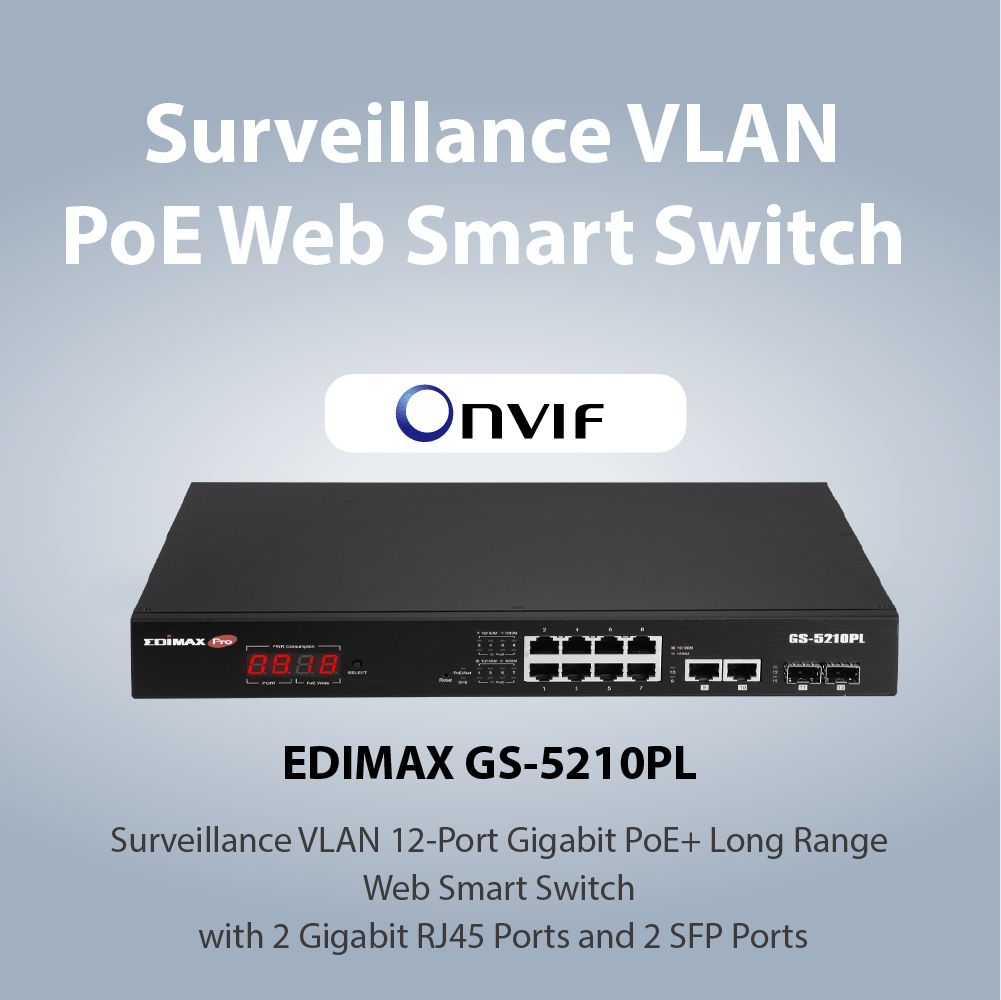 Commutateurs - switch Edimax GS-5210PL - 12 ports Gigabit RJ45, 2 ports SFP, PoE+ longue portée_4