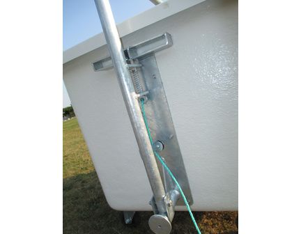 Bac à équarrissage pour stockage 300L avec potence en acier galvanisé