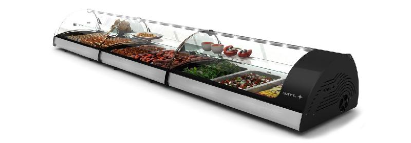Vitrine chauffante 2 GN 1/1 Chaleur humide Série SPLENDID Bain Marie Sayl_4