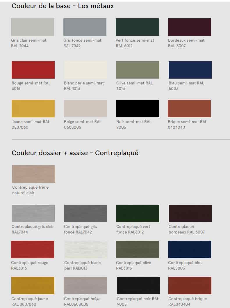 Chaise NEW-SCHOOL - design vintage revisité, empilable, configurable et polyvalente_4