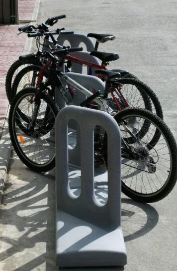 Porte Vélos Cyclo - 110 x 40 x 93 cm - 120 kg - Béton avec Ciment Green Seal - Réduction CO2_4