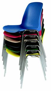 14031a824 - Chaises empilables Millet-Culinor - Polypropylène, dimensions L. 0.44 x P. 0.50 x H. 0.80m_4
