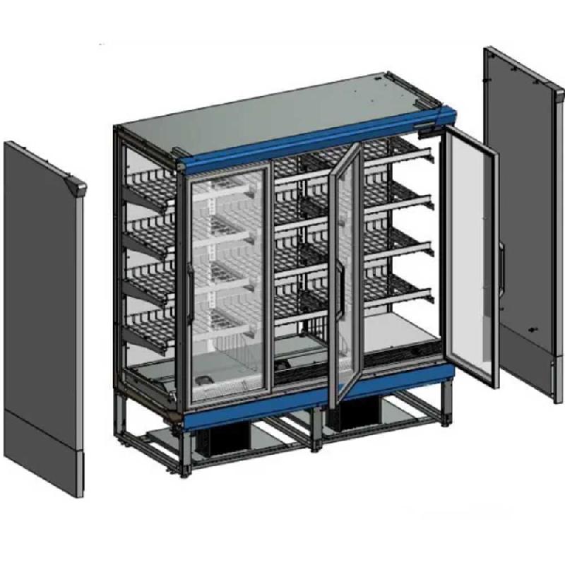 Vitrine réfrigérée murale libre service pour supermarché - 850 L | Tefcold - EXTRA1250FD_4