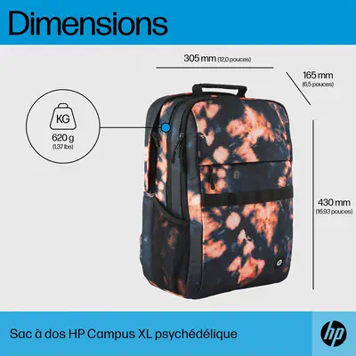 Sac à  dos HP Campus XL Tie Dye_4