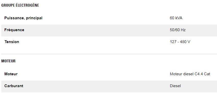 Xqp60 groupes électrogènes industriel mobile de location - caterpillar - puissance principale 60 kva_4