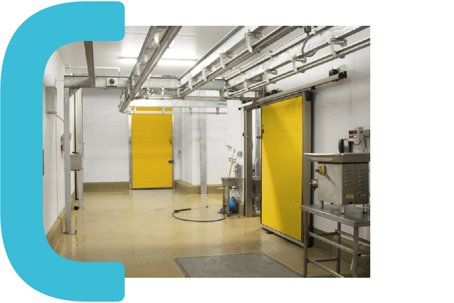 Porte isotherme robuste et qualitative sur-mesure, conçue pour s'adapter à de nombreux secteurs d'activité tels que l'industrie agroalimentaire - PREMIUM - COLDKIT PORTISO_4