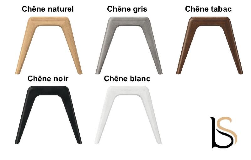 Table de réunion ronde Rail en bois- Bralco - 120, Chêne blanc_4