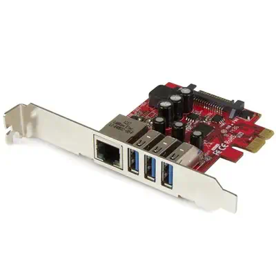 Carte PCI Express à  3 ports USB 3.0 et 1 port Gigabit Ethernet avec UASP_4