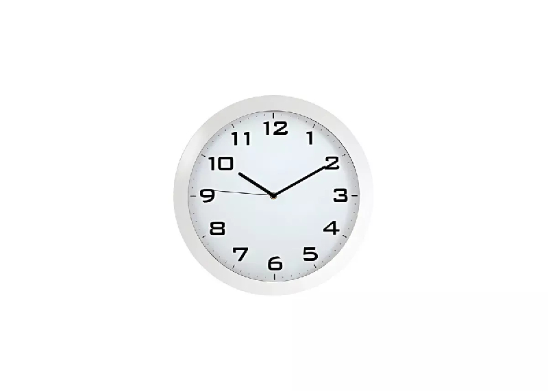 Horloge murale silencieuse blanche_4