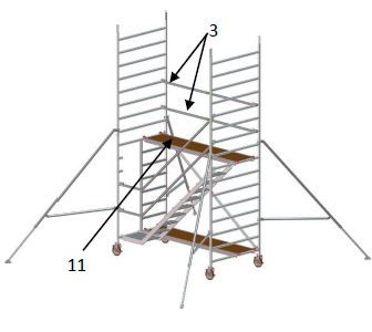 Échafaudage roulant venus - fortal sa - charge d’exploitation par module de plancher 200 kg/m²_4