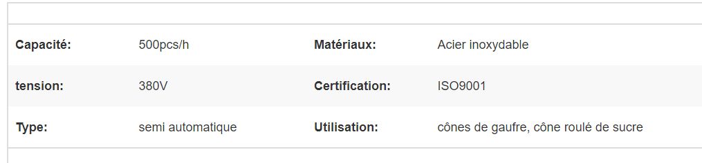 Machine professionnelle pour cornets de glace avec thermostat précis