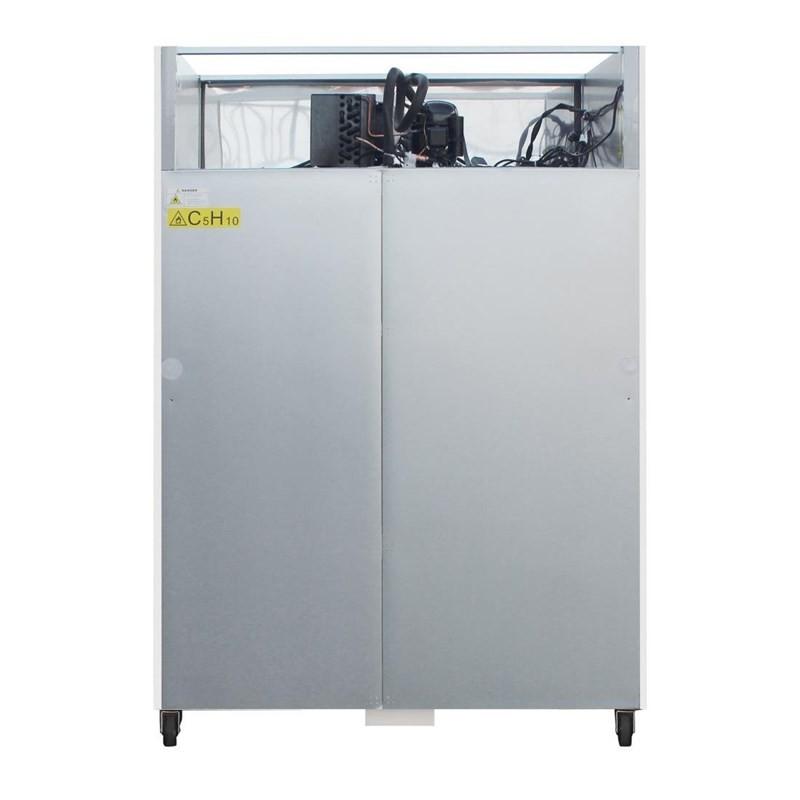 Armoire réfrigérée positive GN double porte blanche Série G 1200L CC663 Polar_4