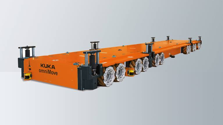 Robot mobile autonome KMR QUANTEC - capacité de charge 150 kg, portée 3 300 mm, avec plateforme KUKA omniMove_4