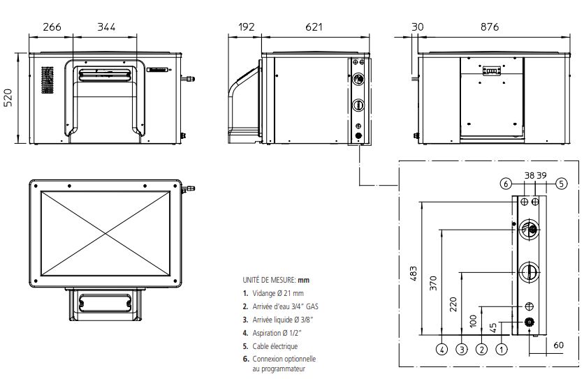 Machine à glace polyvalente pour applications alimentaires et industrielles