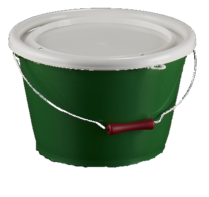 Seau rectangulaire en plastique pour matières solides ou liquides