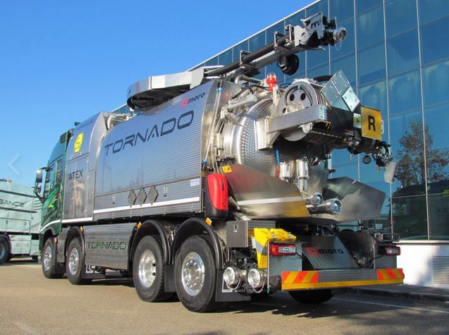 Véhicule d'aspiration Tornado à haute performance pour conditions difficiles